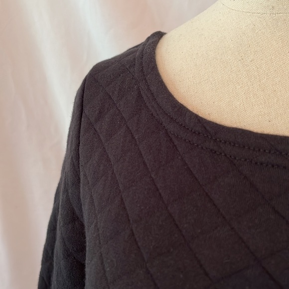 Vero Moda Black Super Soft Cotton Quilted Form Fitting Dress - Picture 5 of 5